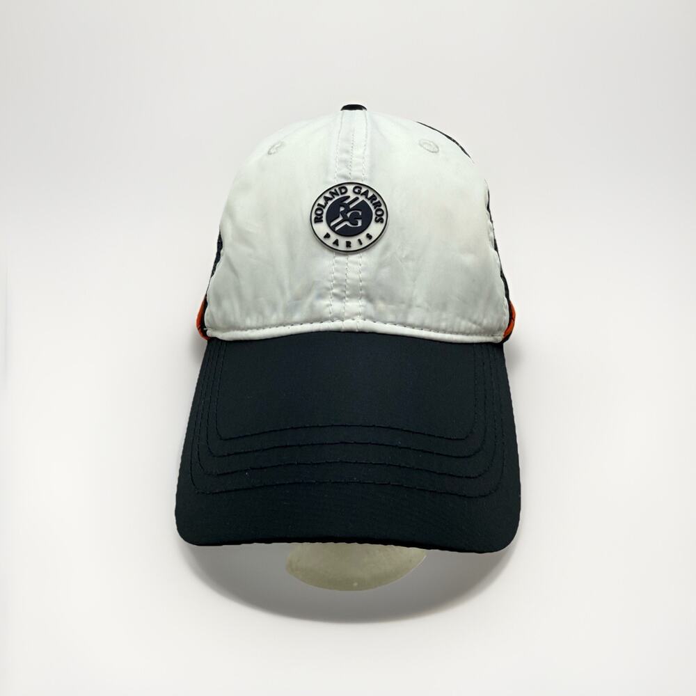 Roland Garros Paris Adjustable Strapback Navy Blue & White Tennis Hat Cap Mens